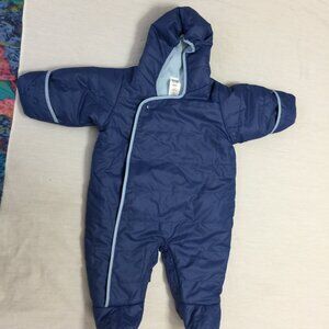 🦜 BABY GAP BOYS SNOWSUIT FLEECE LINED SIZE 3-6 MONTHS🦜